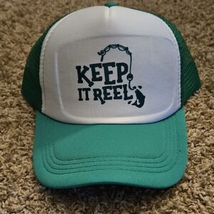Green and White Trucker Hat